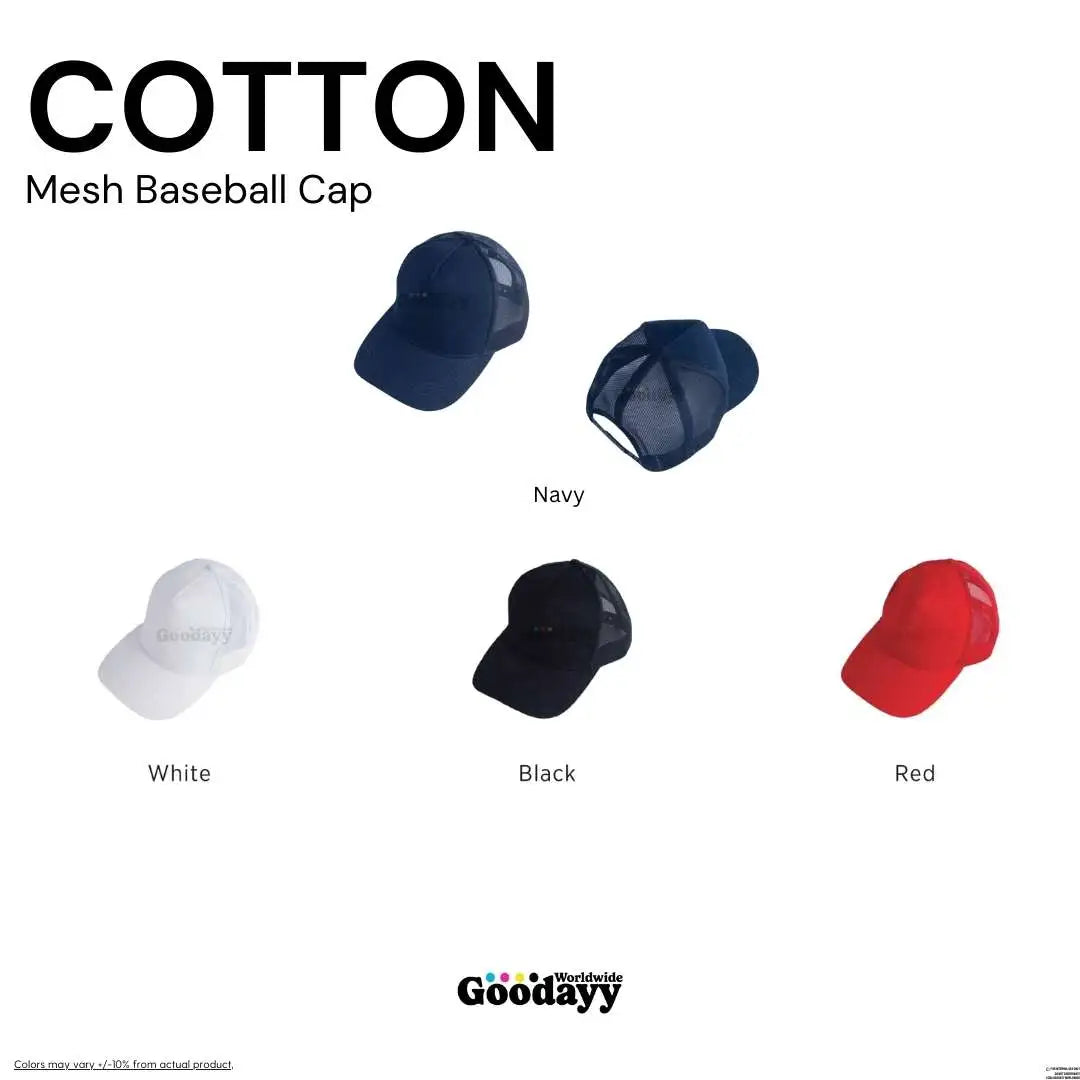 Custom Cotton Mesh Baseball Cap 11