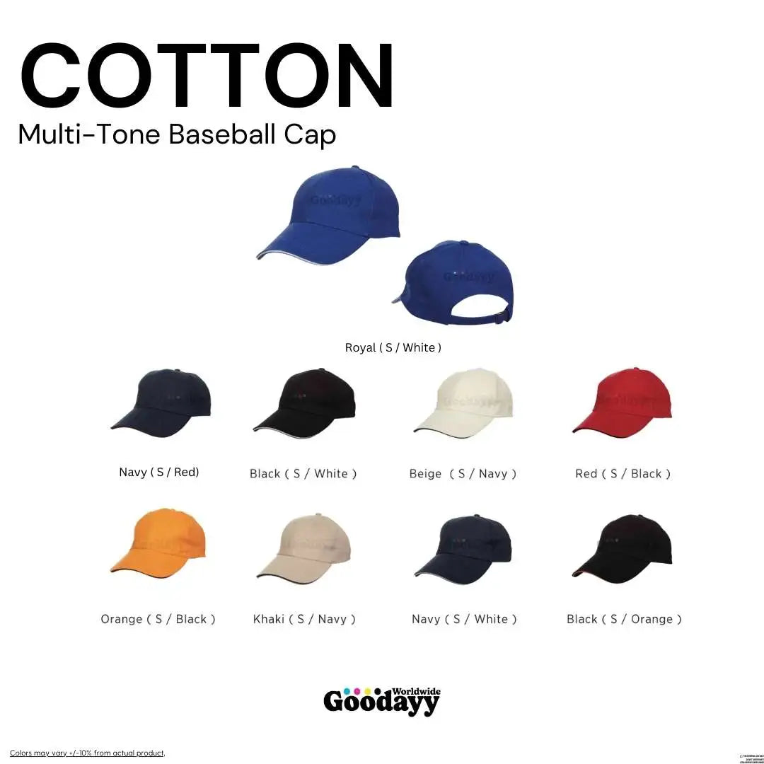 Custom Cotton Multi-Tone Baseball Cap 02