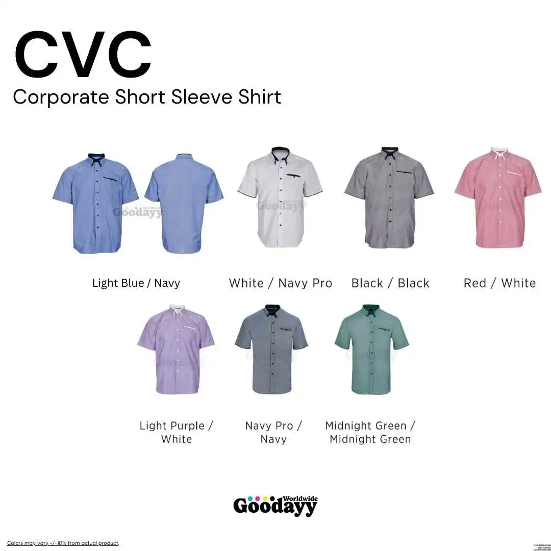 Custom CVC Corporate Short Sleeve Shirt 01