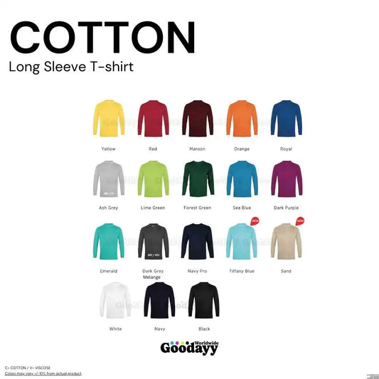 Custom Cotton Long Sleeve T-shirt 02