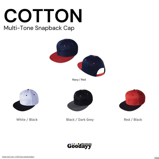 Custom Cotton Multi-Tone Snapback Cap 10