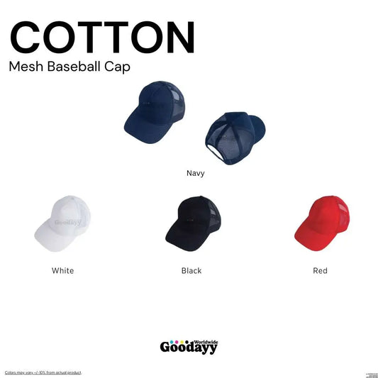Custom Cotton Mesh Baseball Cap 11