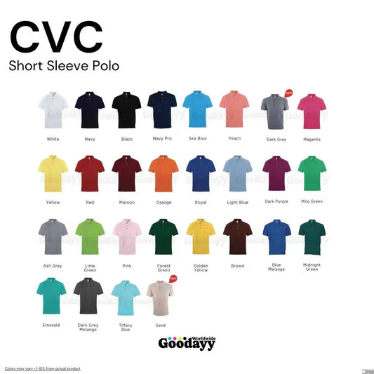 Custom CVC Short Sleeve Polo 12
