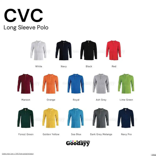 Custom CVC Long Sleeve Polo 02