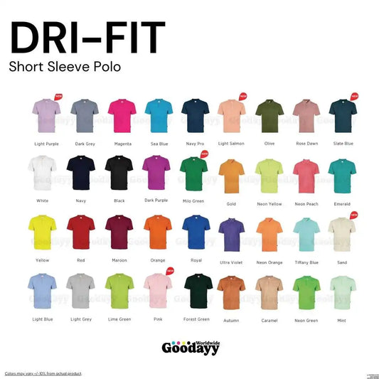 Custom Dri-fit Short Sleeve Polo 01