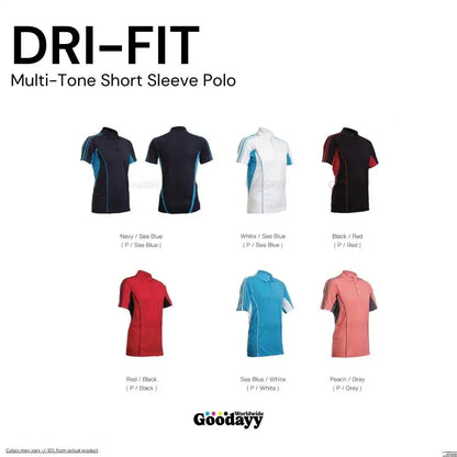 Custom Dri-fit Multi-Tone Short Sleeve Polo 08