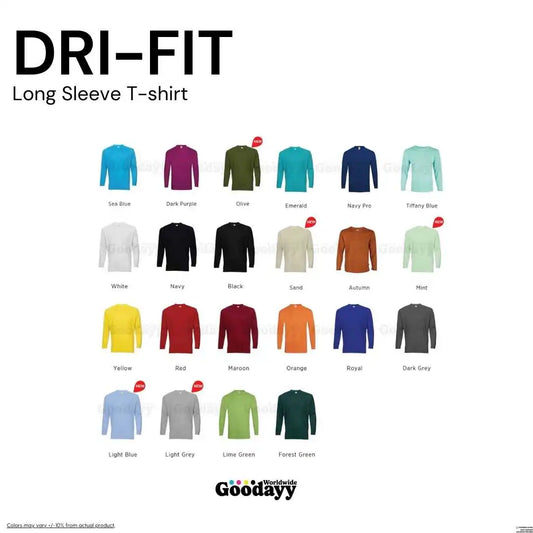 Custom Dri-fit Long Sleeve T-shirt 01