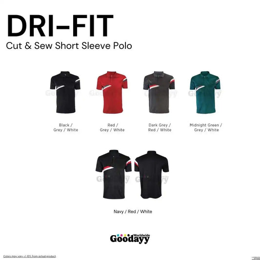 Custom Dri-fit Cut & Sew Short Sleeve Polo 03