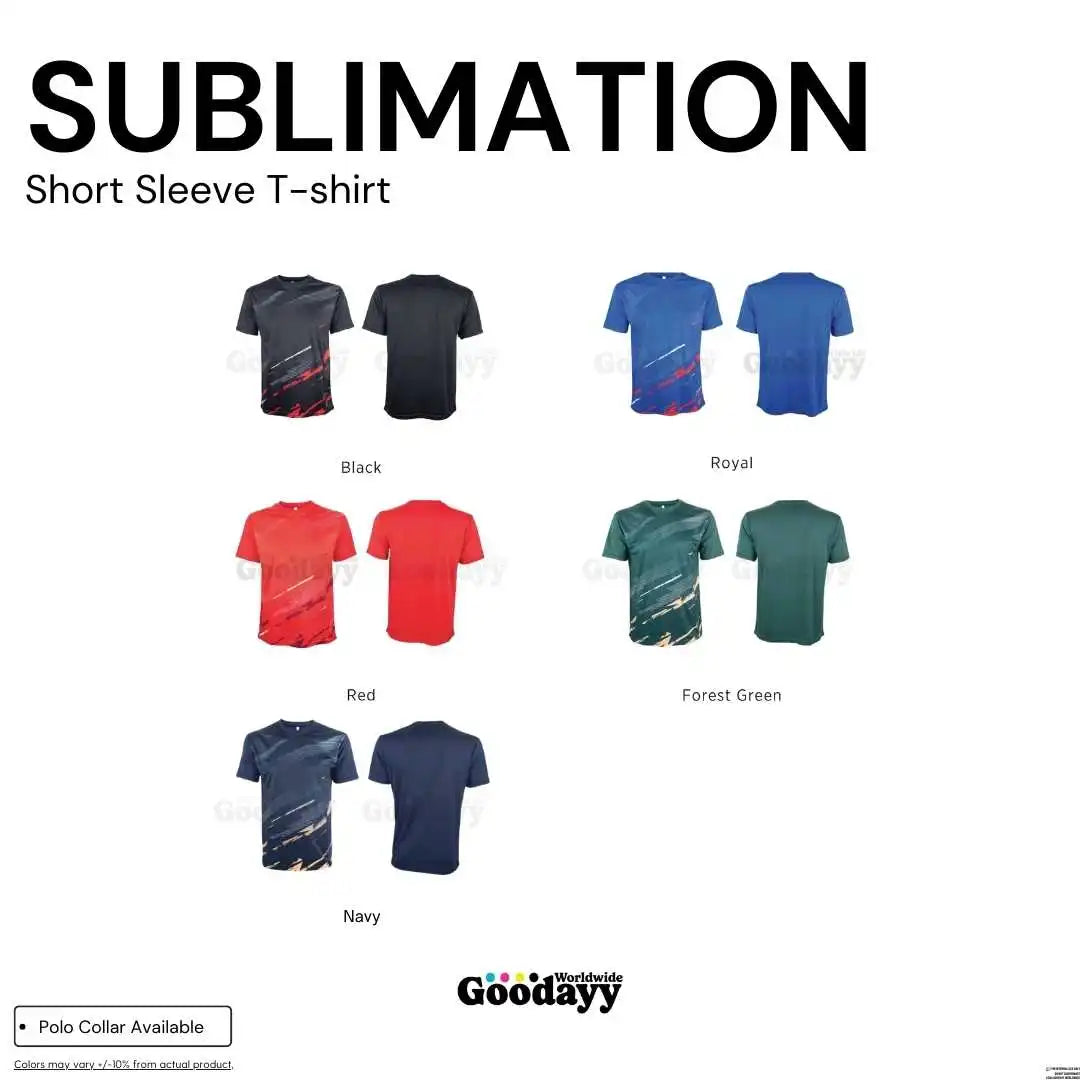Custom Sublimation Short Sleeve T-shirt 05