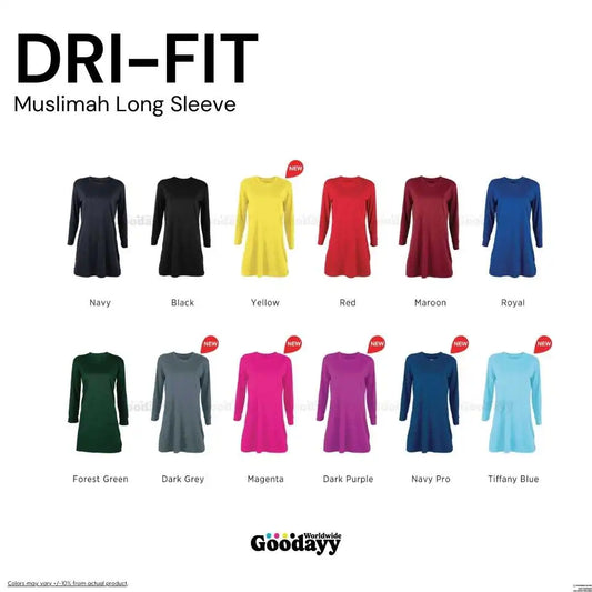 Custom Dri-fit Muslimah Long Sleeve 01