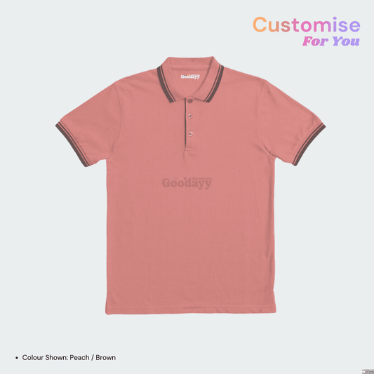 Custom CVC Tipped Collar & Cuff Short Sleeve Polo 21