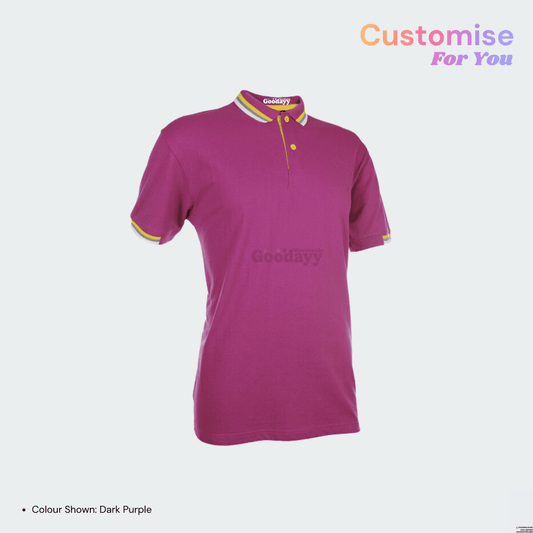 Custom CVC Tipped Collar & Cuff Short Sleeve Polo 20