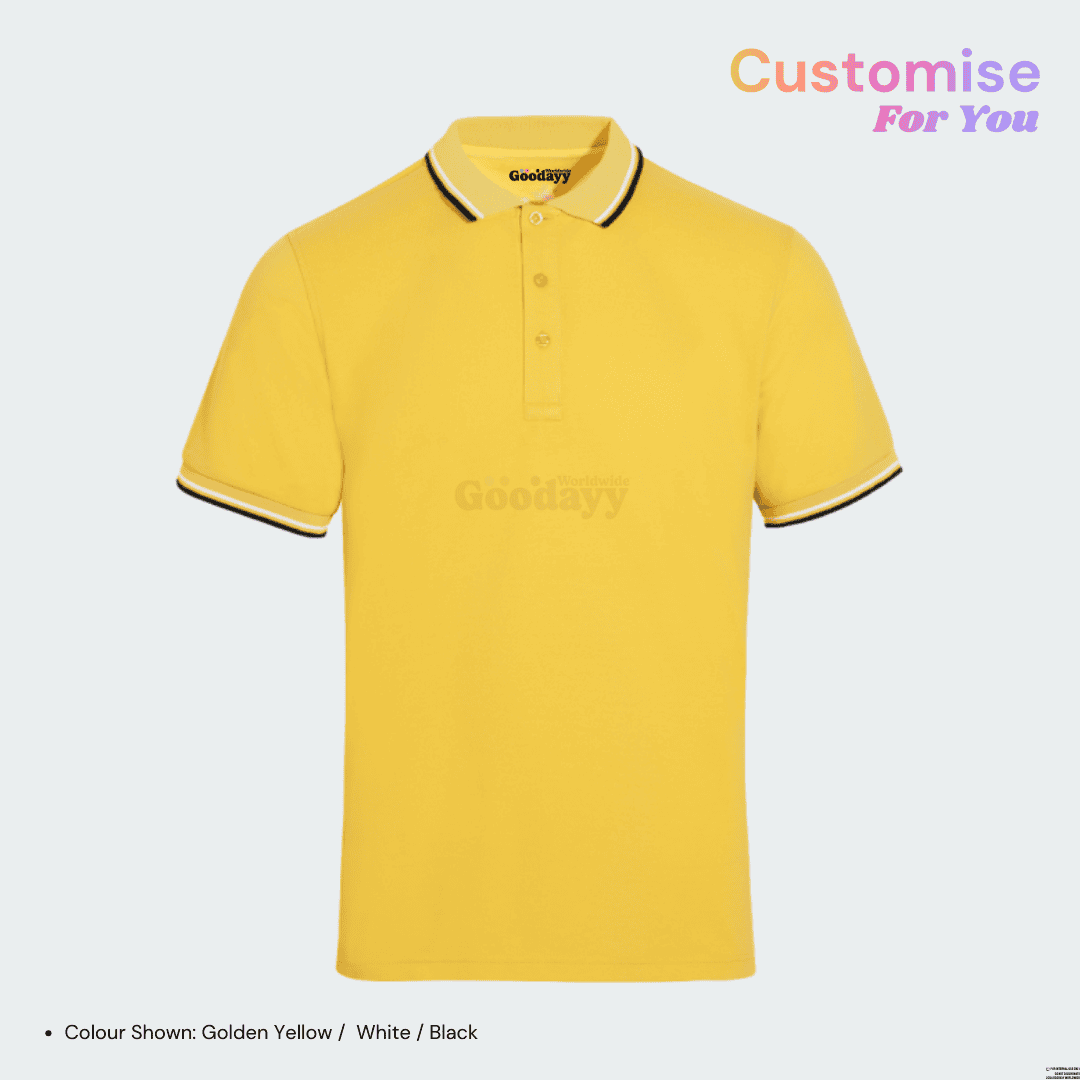 Custom CVC Tipped Collar & Cuff Short Sleeve Polo 16