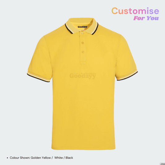 Custom CVC Tipped Collar & Cuff Short Sleeve Polo 16