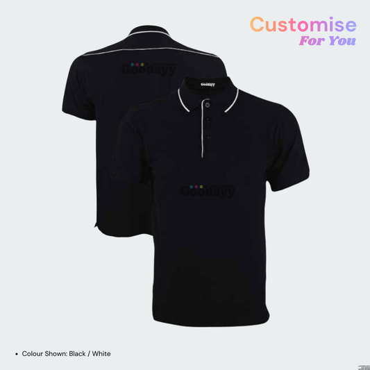 Custom CVC Tipped Collar & Cuff Short Sleeve Polo 23