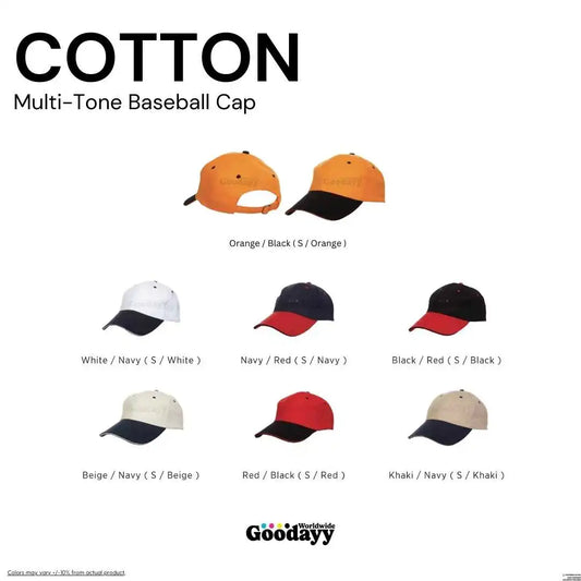 Custom Cotton Multi-Tone Baseball Cap 03